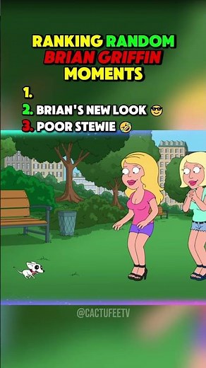 Ranking The Most Random Brian Griffin Moments #familyguy