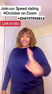 10K views · 273 reactions | ✨ Ready to meet someone special? ✨ Join us for an exciting Speed Dating Event   Date: 04 October, 2025 ⏰ Time: 6:00 PM – 8:00 PM  Venue: Online via Zoom Don’t miss this chance to connect, laugh, and maybe find your perfect match   For more info: +254737952812  Love might just be one Zoom call away! | INTERNATIONAL DATING SITE | Facebook