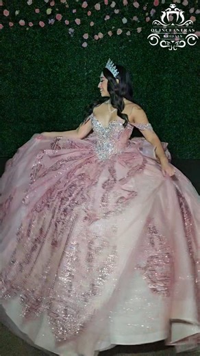 Quinceaneras and Bridals on Instagram: "New Quinceanera dress in store! Perfect for the girl that wants to sparkle all night on the dance floor ✨️👑💖 . Book an appointment to try on dresses at thequinceshop.com or give us a call 📱210-913-8315 . #quince #dresses #texas #rosegold #pink"