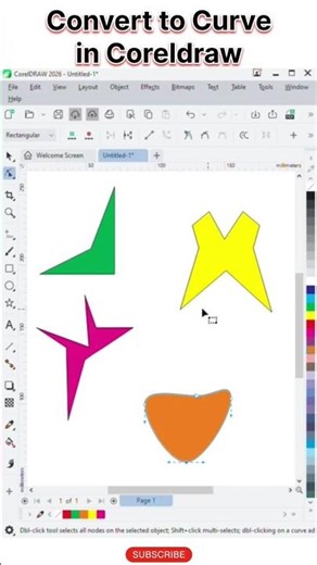 Convert to Curve in Coreldraw😲#coreldrawtips#coreldraw#coreldrawtutorial#coreldrawx#coreldraw3d