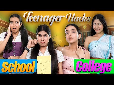13 Teenager Hacks for School vs College | Student Life | Anaysa