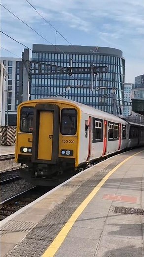 TfW 150279 departs Cardiff Central