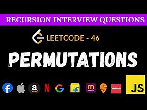 Permutations - Leetcode 46 | Backtracking Solution
