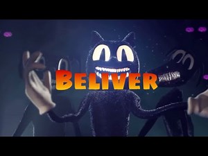 Cartoon cat believer