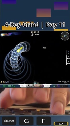 PERFECT 260BPM Streaming | 4-Key Grind Day 11