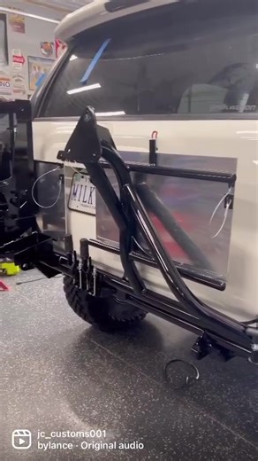 My most famous build to date 🤘🏻 #Toyota #4Runner #Toyota4Runner #5thGen4Runner #5thGen4RunnerMafia #TubeBumper #SwingOutBumper #TireCarrier #TubeBending #Welding #MigWelding #MetalFabrication #CustomBumper #CustomMetalFabrication #Fab #FabLife #SupportYourLocalFabricator