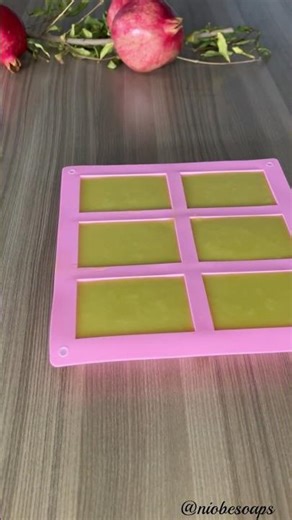 Pomegranate Decor Bıttım Soap | Making & Pouring 🍎🧼