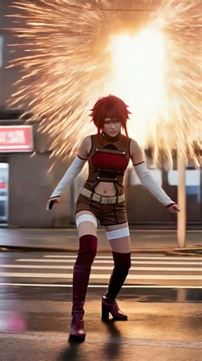 Kallen Kozuki in Real Life! 🟥 Code Geass Cosplay #Shorts