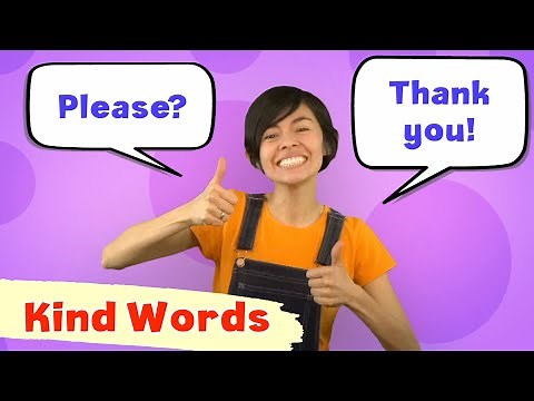 KIND WORDS song | Please, Thank you, Excuse me, You're welcome | Polite words & good manners