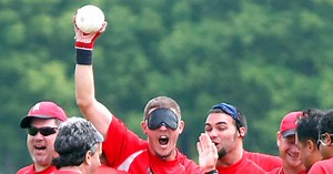 Mark Strassmann introduces you to visually-impaired athletes at the National Beep Baseball Association's World Series