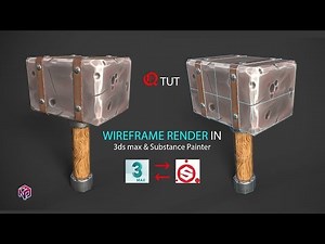 How to Rendering with Wireframe in substance painter. | Quick Tips.