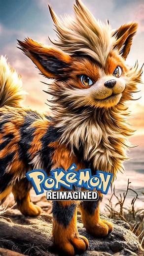 Pokémon Reimagined on Instagram: "Growlithe ➡️ Hisuian Arcanine | Pokémon Reimagined Request by Beat1230 on TT #pokemon #ai #evolution #arcanine #growlithe"