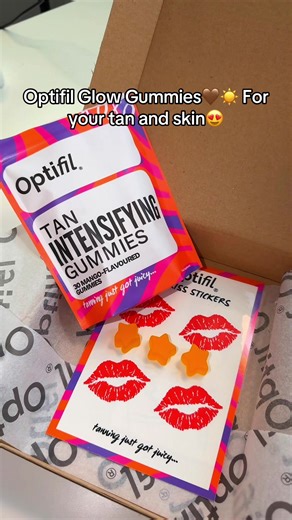 Optifil Glow Gummies🤎☀️ For your tan and skin😍 #optifil #tan #tanning #tanned #gummies