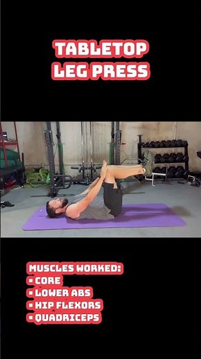 Tabletop Leg Press | Strengthen Your Core and Legs Without Equipment