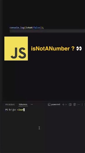 JavaScript isNaN 👀