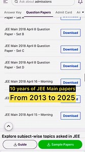 Looking for JEE Main previous year question papers to boost your preparation? Get free JEE Mains Question Papers now and start solving for success! | Shiksha.com
