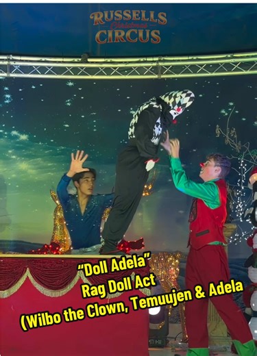 Doll Adela's Magical Rag Doll Act at Christmas Circus