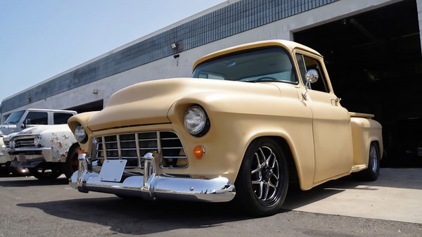 Classic Chevy 3100 truck built for street racing