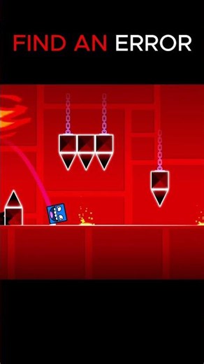 The weirdest error, CAN YOU FIND IT? 💀 #gd #geometrydash
