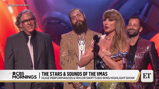 31K views · 614 reactions | For the third year in a row, Taylor Swift dominated at the Video Music Awards. But the Eras Tour star wasn’t the only one making a statement, as MTV celebrated 40 years of the #VMAs. Entertainment Tonight's Rachel Smith looks at the night’s biggest moments. | CBS Mornings | Facebook