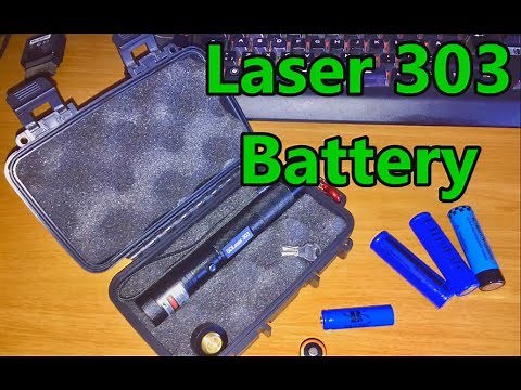 Which battery need Laser 303 ?