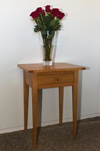 Handcrafted Solid Cherry Shaker Bedside Table: Dovetailed Drawer - Etsy