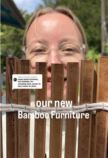 Foldable Bamboo Table Transformation in Seconds