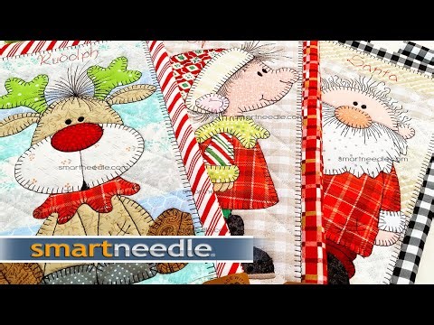 How to do Classic Christmas Embroidery Wall Hangers / Toppers App