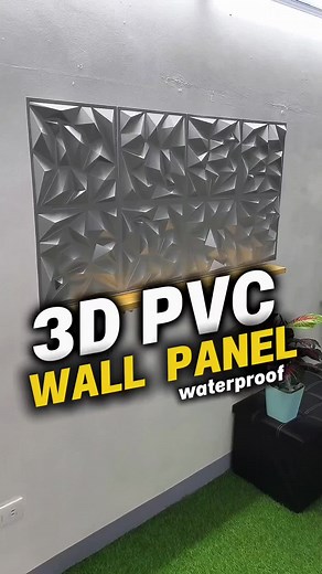 #3D dimension PVC WALL PANEL(10pcs)✅✅ #30x30cm #waterproofwallpaper #3dwallpaper #pvcwallpanels #aestheticwallpapers #homedesign #homedecor