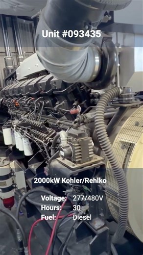 2000kW Kohler Diesel Generator | Load Bank Test | Generator Source