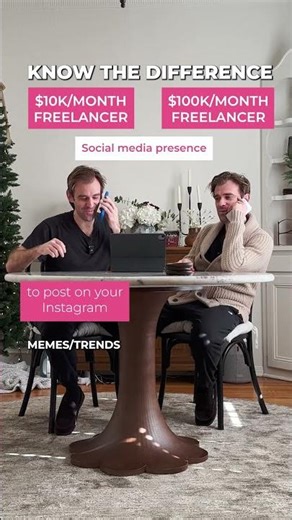 $10K/month freelancer vs $100K/month freelancer 👀