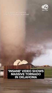 'Insane' video shows massive tornado in Oklahoma