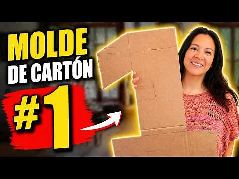 🚨Cardboard Number 1 Piñata Mold 🎉 How to make it? Easy step-by-step 🎈