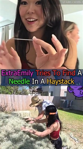 ExtraEmily Tries To Find A Needle In A Haystack