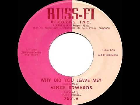 1962 Vince Edwards - Why Did You Leave Me?
