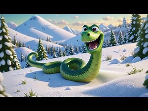 The Snake Who Loved to Slide 🐍🛷 | Learn Movement & Fun Play | Educational Video for Kids