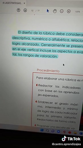Elaboración de Rúbricas para Evaluación Educativa