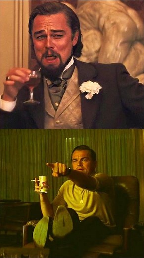 All Leonardo Dicaprio movie meme pointing django face laughing