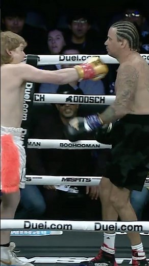 The celebration after the KO ☠️ #misfitsboxing