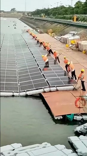 Installing floating solar photovoltaics: Collecting electricity