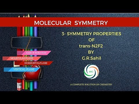 3.Symmetry properties of trans N2F2 molecule.
