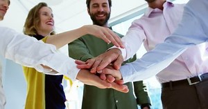 Business Executives Doing Hand Stack On Stock Footage Video (100% Royalty-free) 25774907 | Shutterstock