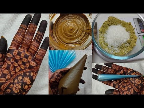Mehendi cone making from Scratch| ORGANIC cones |Tips and tricks of dark stains | homemade