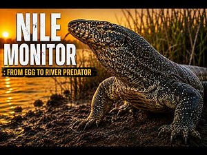 Nile Monitor Growth Journey: From Egg to River Predator #NileMonitor #WildlifeDocumentary