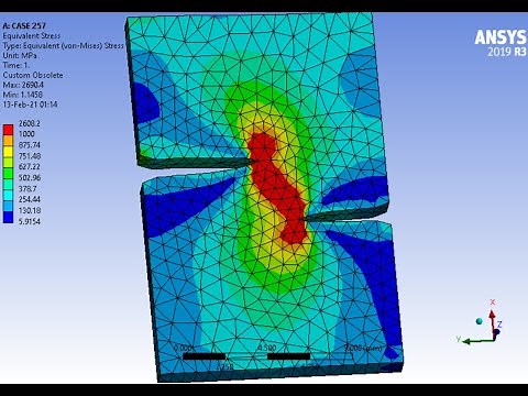 2 Parallel Cracks Propagating in Steel using SMART (XFEM like), under cyclic load - ANSYS Workbench