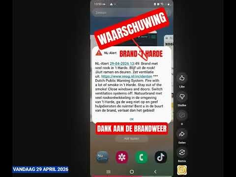BRAND IN 'T HARDE - VANDAAG: 29 APRIL 2026