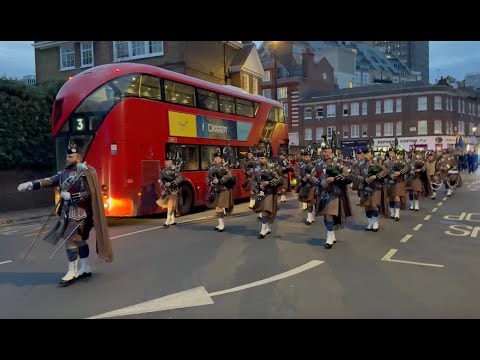 London Scottish Church Parade return, 9 November 2025