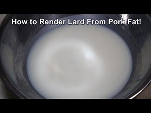 How To Render Lard From Pork Fat! A Useful Cooking and Baking Tutorial