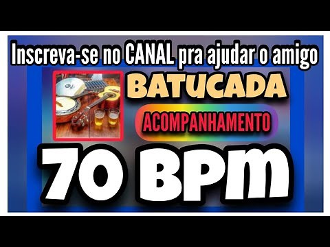 Batucada Samba Pagode 70 BPM | Percussão para Cavaquinho com Ritmo Certo