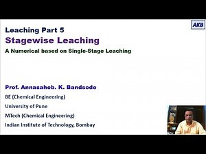 Leaching Part 5 A Numerical Based on Single Stage Leaching